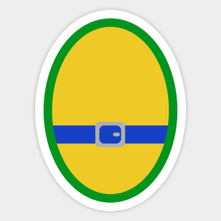 Blue Ninja Turtle Last Minute Costume Halloween Sticker